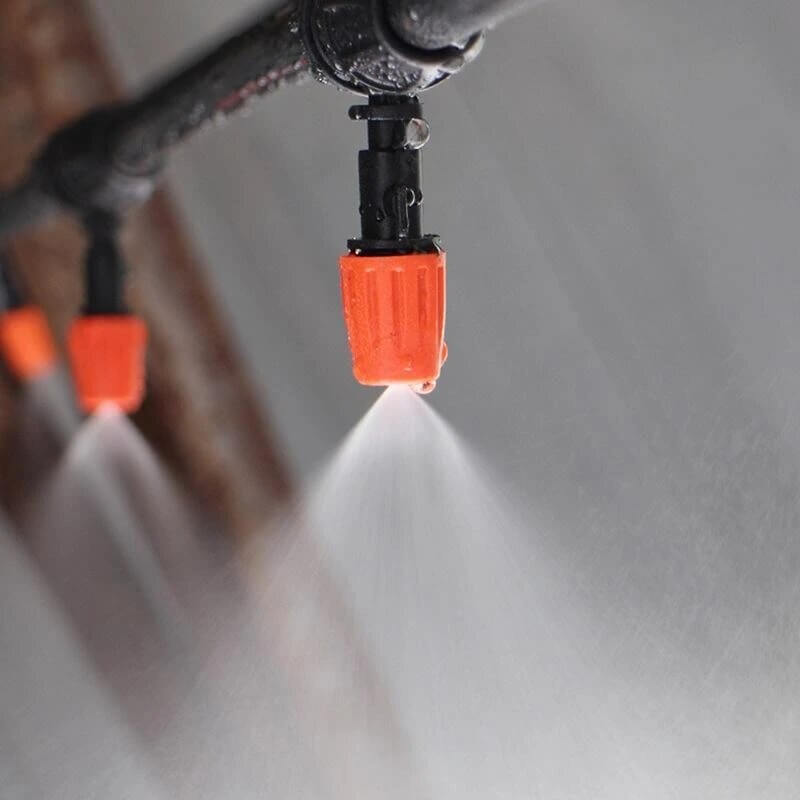 Automatisch irrigatiesysteem 5m/10m/15m/20m met verstelbare sproeiers voor tuin balkon moestuin kas - druppelsysteem besproeiing waterbesparend kunststof PP + POM zwart | Sulvida