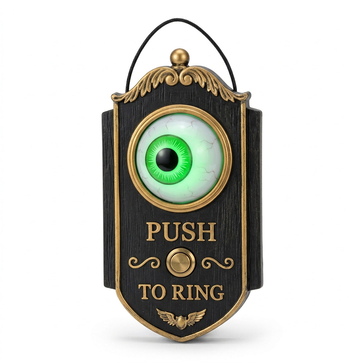 Halloween Deurplaque met Sprekend Oog en Geluid voor Griezelige Ontvangst Decoratie Halloweenfeest Horror | Sulvida