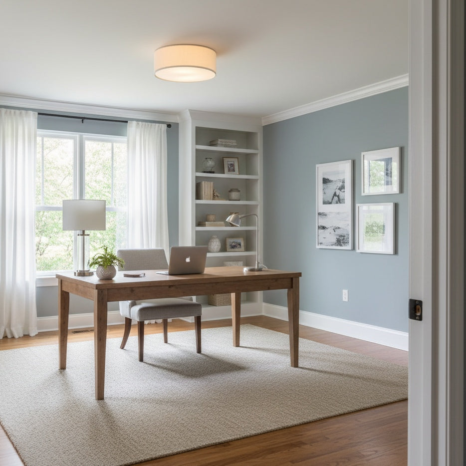Plafondlamp Linnen Trommel Natuurlijk Textiel Warm Dimbaar Licht Stijlvol Design Slaapkamer Woonkamer Eetkamer | Sulvida