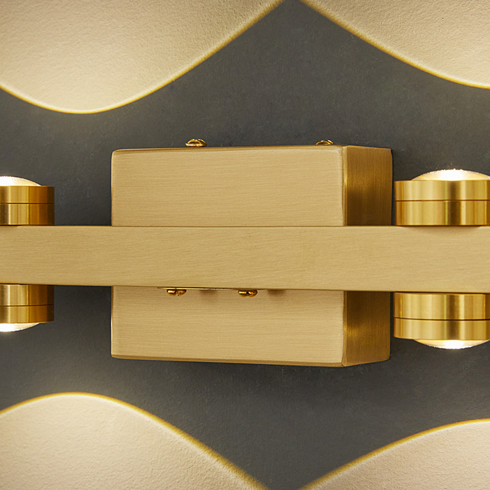 Moderne LED Wandlamp Metaal Spiegel Verlichting Zwart Goud Badkamer Slaapkamer Woonkamer 2-8 Lichtpunten | Sulvida