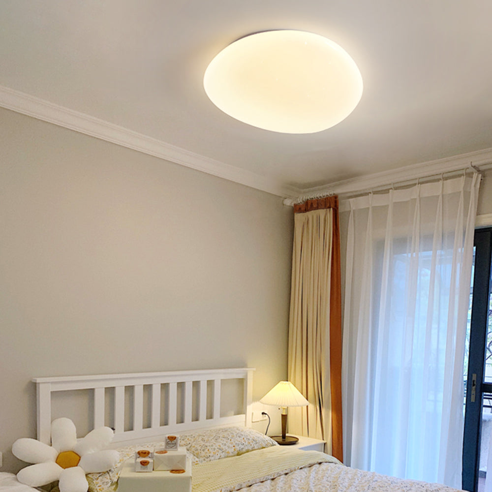 LED Plafondlamp Organische Vorm Metaal PE Dimbaar 3 Kleurtemperaturen Modern Design Woonkamer Slaapkamer Eetkamer | Sulvida