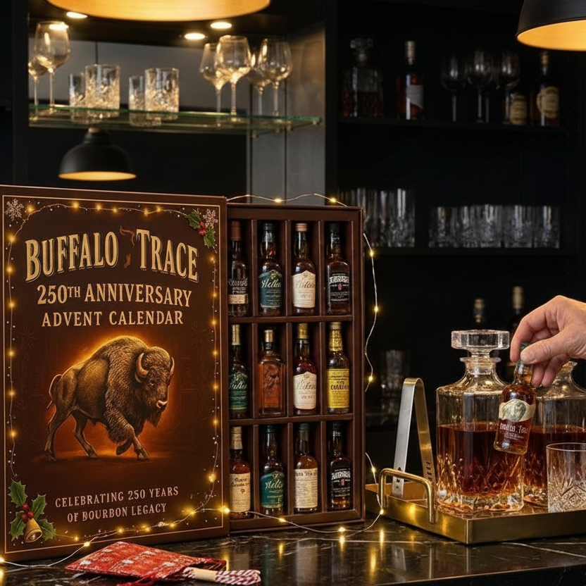 Whiskey Adventskalender met 24 Miniatuur Flesjes Exclusieve Kerstboom Decoratie Cadeau voor Feestdagen | Sulvida