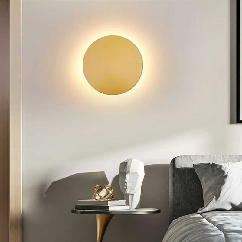 Moderne Wandlamp Rond Metaal LED Warm Licht Slaapkamer Woonkamer Hal Design Verlichting Sfeerverlichting | Sulvida