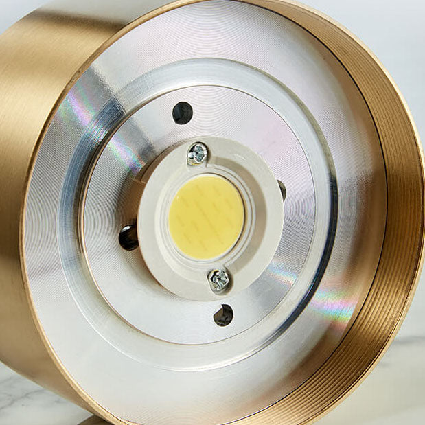Plafondlamp rond koper ultradun LED geïntegreerd 8-12 cm directe montage warm wit koel wit voor hal woonkamer | Sulvida