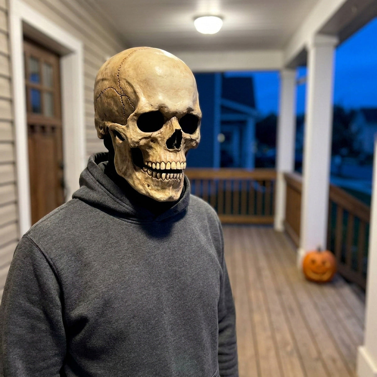 Bewegende Kaak Schedel Masker Volhoofd Latex Halloween Verkleedmasker Anatomisch Realistisch Horror Feest | Sulvida