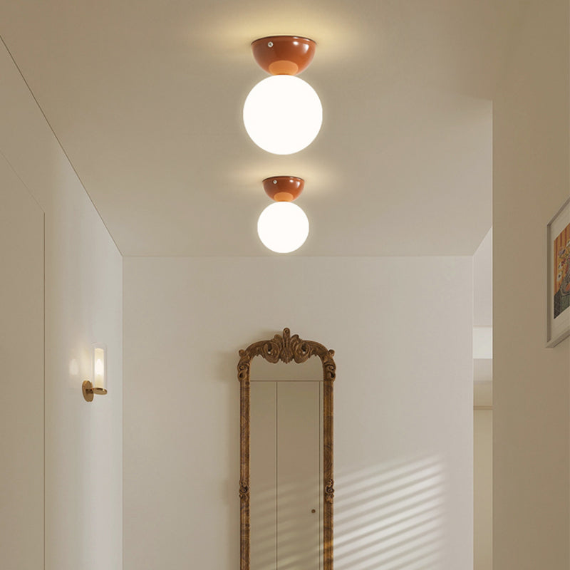 Vintage Plafondlamp Metaal Glas Gekleurde Kap Woonkamer Keuken Retro Plafondverlichting G9 Sfeerlicht | Sulvida