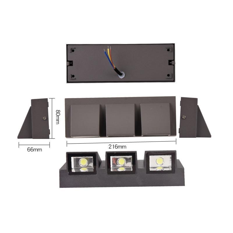 Moderne Wandlamp Buiten Zwart Metaal LED IP65 Waterdicht Verlichtingsarmatuur voor Tuin Gang Entree Terras | Sulvida