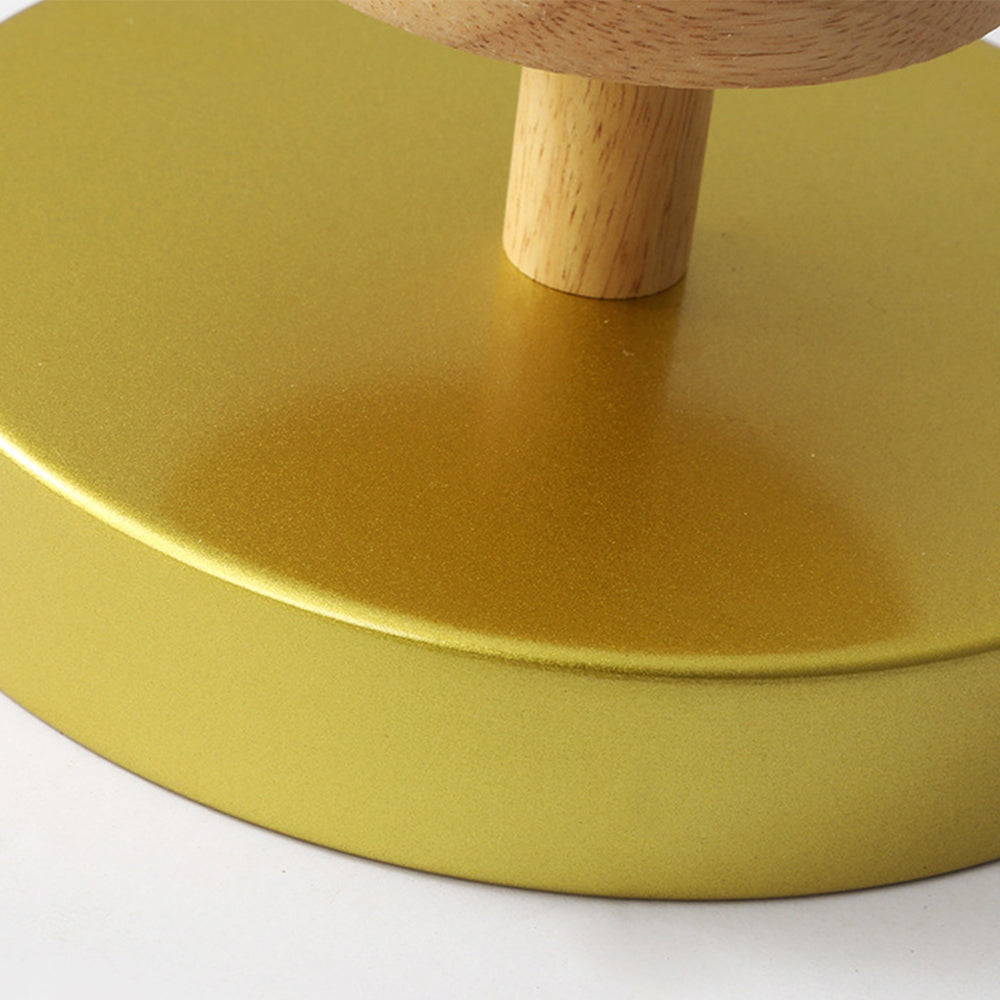 Plafondlamp met houten detail in pastelkleuren voor sfeerverlichting woonkamer slaapkamer gang LED 12W | Sulvida