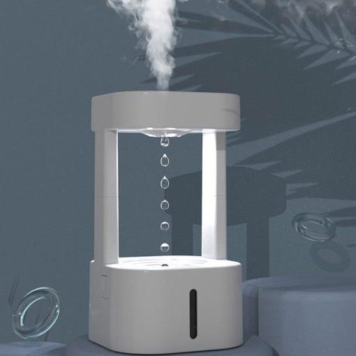 Bureauhumidifier Regenwolk Aromatherapie Diffuser Zen Nachtlampje Paddenstoel Design Luchtbevochtiger | Sulvida