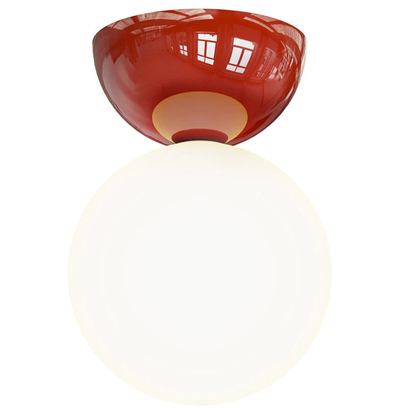 Vintage Plafondlamp Metaal Glas Gekleurde Kap Woonkamer Keuken Retro Plafondverlichting G9 Sfeerlicht | Sulvida