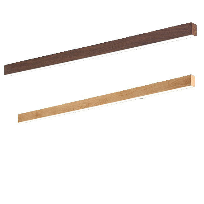 Plafondlamp LED met houtnerf aluminium strips modern minimalistisch strak design voor woonkamer slaapkamer | Sulvida