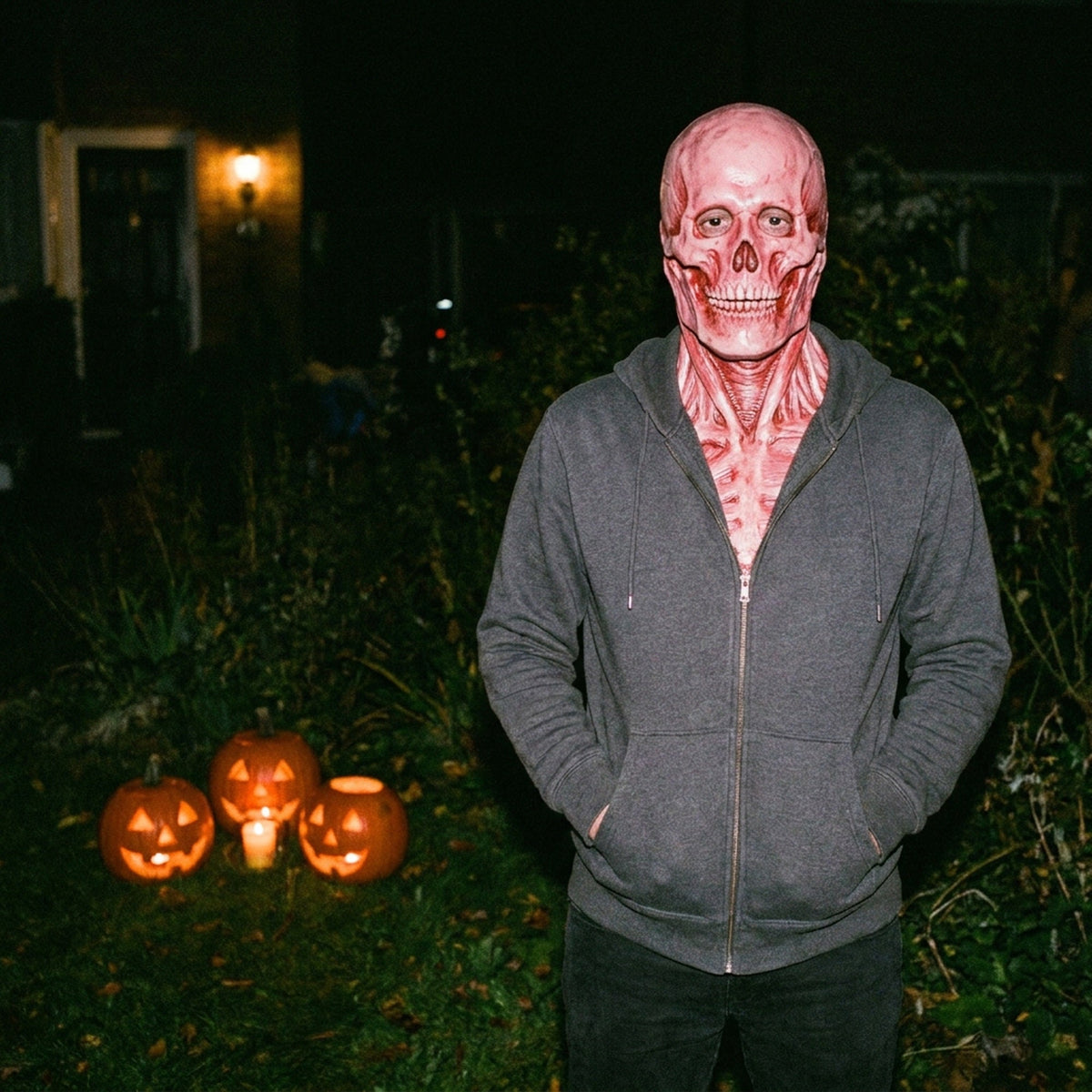 Dubbellaags Horror Masker met Verwisselbaar Clown en Schedel Gezicht voor Volwassenen Halloween Kostuum | Sulvida