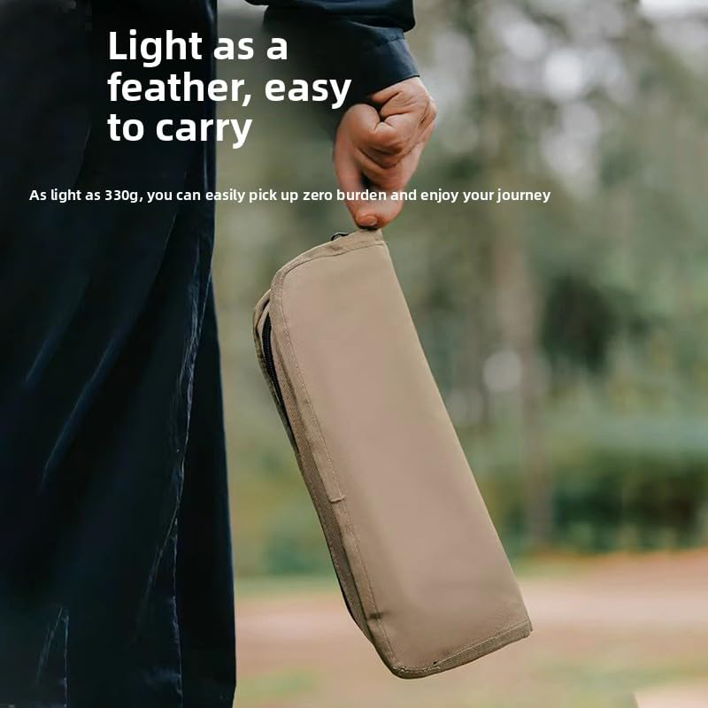 Opvouwbaar Kampkrukje met Rugtas - Compact Reiskrukje voor Buiten Wandelen Vissen Kamperen - Draagbaar Opvouwstoeltje - Lichtgewicht Outdoor Stoel Tuin | Sulvida