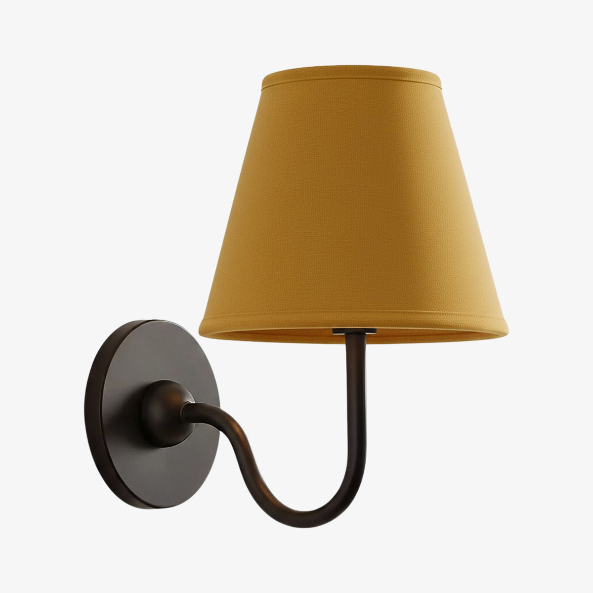 Wandlamp Linnen Kap Messing Armatuur Plissé of Glad Stof E12 Fitting Hardwired Decoratieve Verlichting | Sulvida