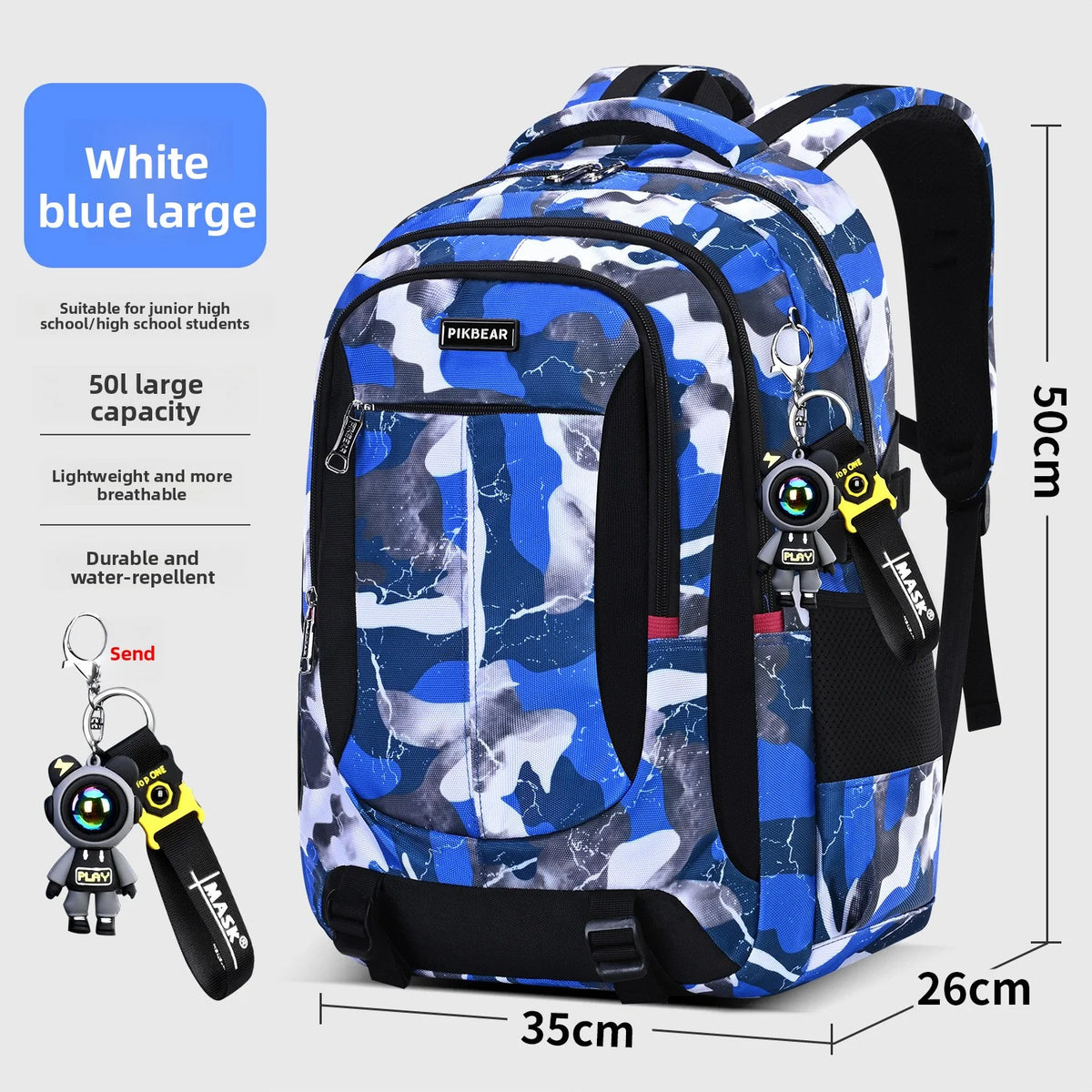 Sac à dos scolaire avec bretelles réglables et compartiment pour ordinateur portable – sac à dos ergonomique qui préserve le dos pour l’école | Sulvida