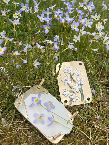 Petite presse à fleurs de poche faite à la main, herbier botanique souvenir pour sécher des fleurs sauvages, cadeau créatif | Sulvida