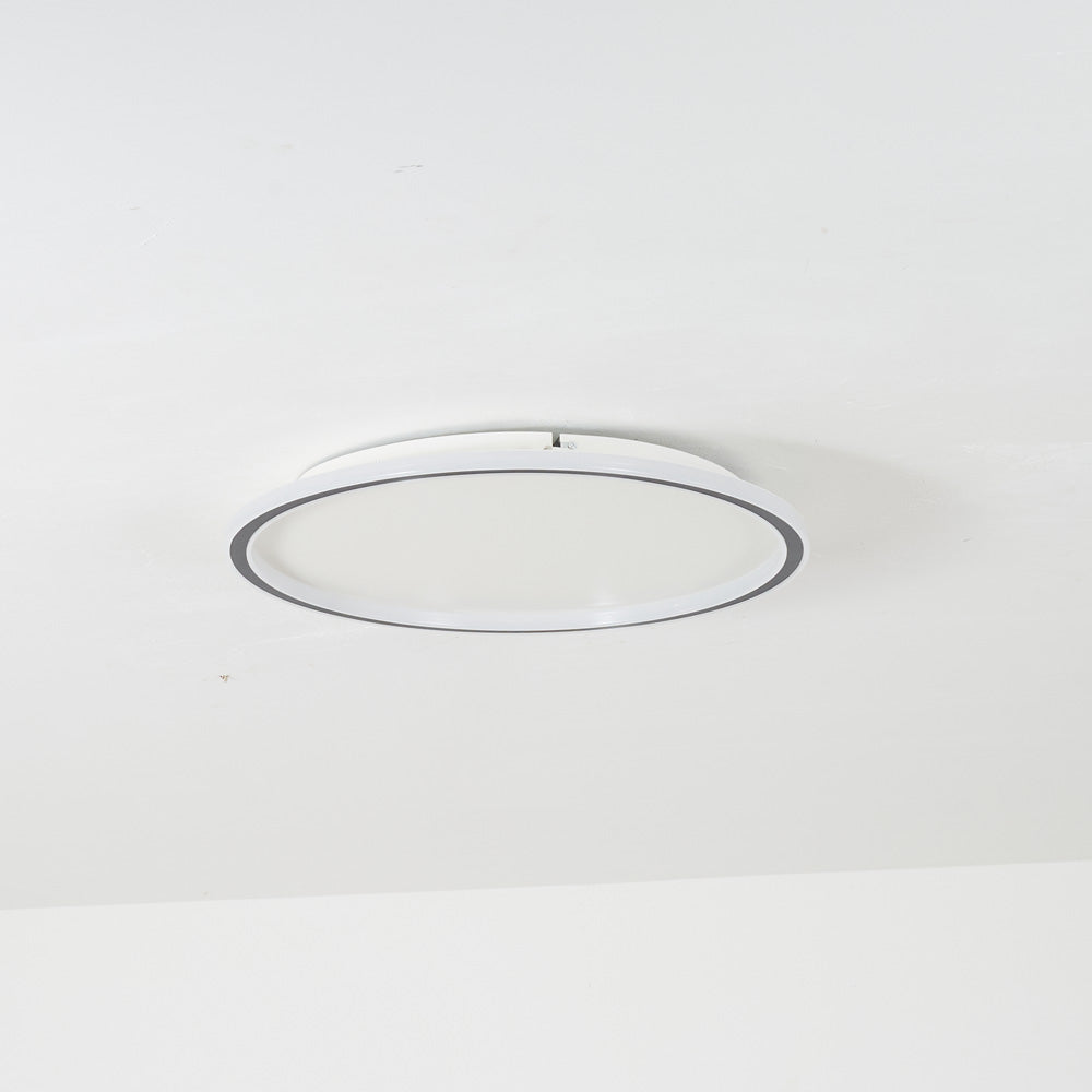 Ronde LED Plafondlamp Modern Dimbaar Zwart Wit Metaal Acryl Woonkamer Slaapkamer 30-50cm Plafondarmatuur | Sulvida