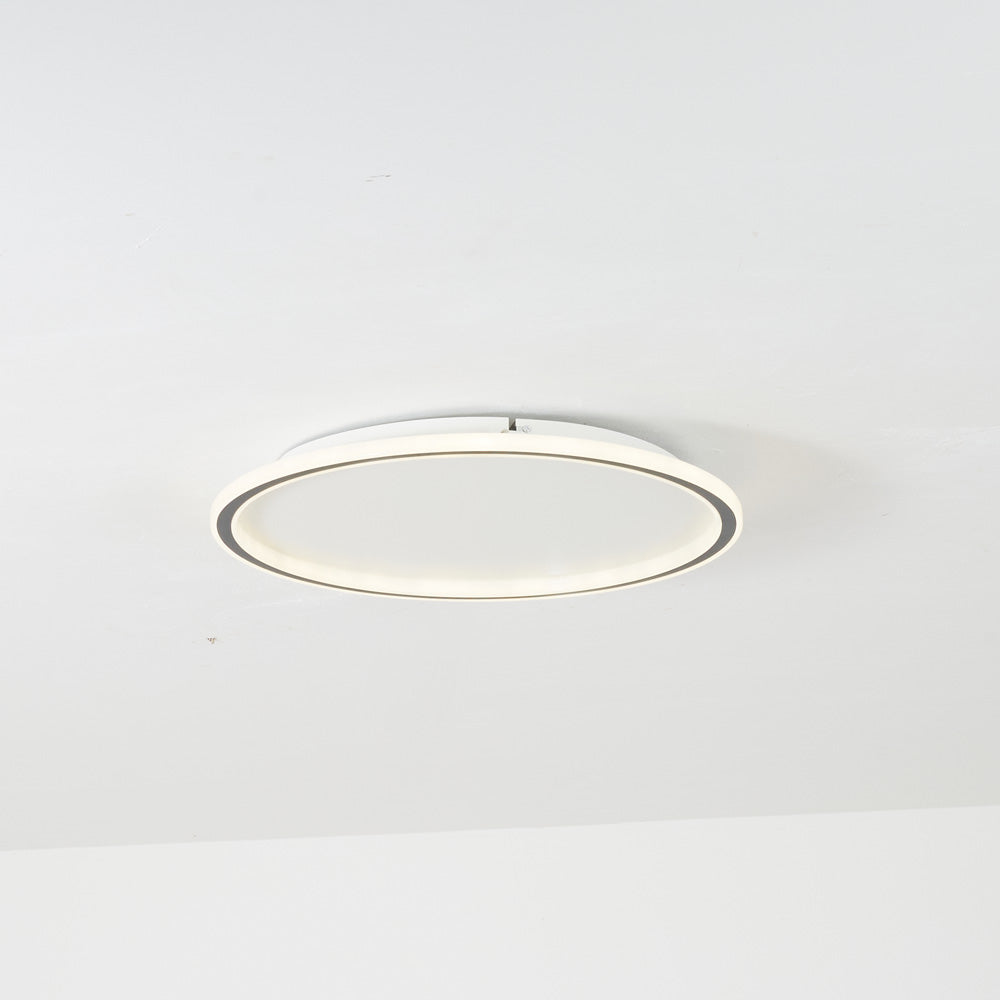 Ronde LED Plafondlamp Modern Dimbaar Zwart Wit Metaal Acryl Woonkamer Slaapkamer 30-50cm Plafondarmatuur | Sulvida