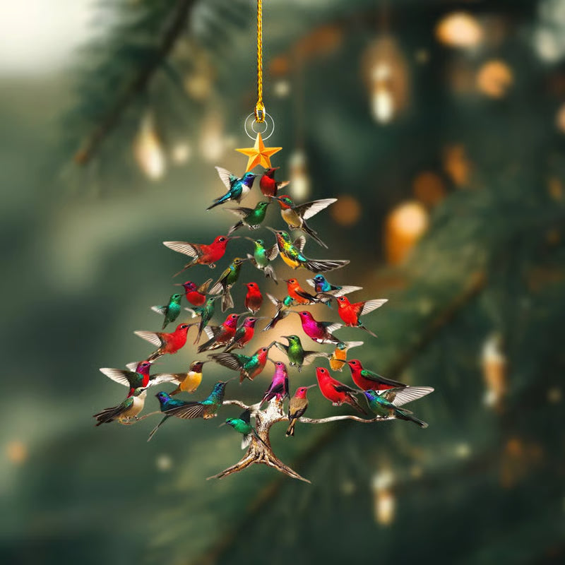 Kristallen Vogel Ornament – Decoratief Kerstfiguurtje met Kleurreflectie en Ophangkoord voor Raam of Kerstboom | Sulvida