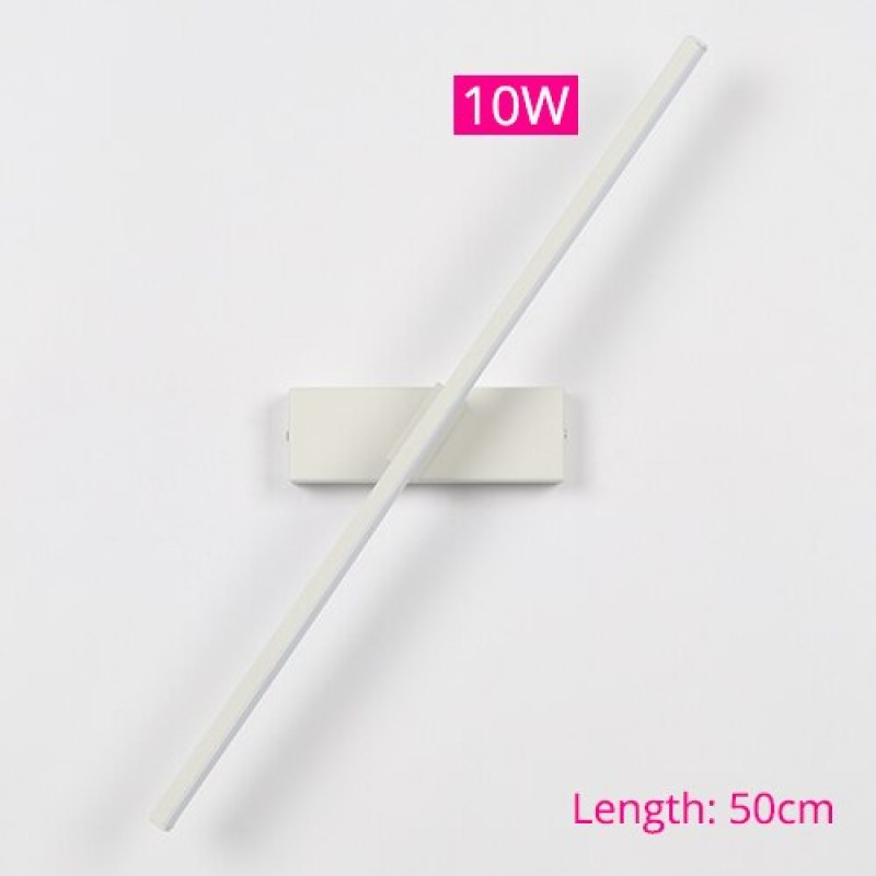 Draaibare LED Wandlamp Zwart Wit 30-50 cm Modern Design Wandverlichting voor Woonkamer Slaapkamer en Gang | Sulvida