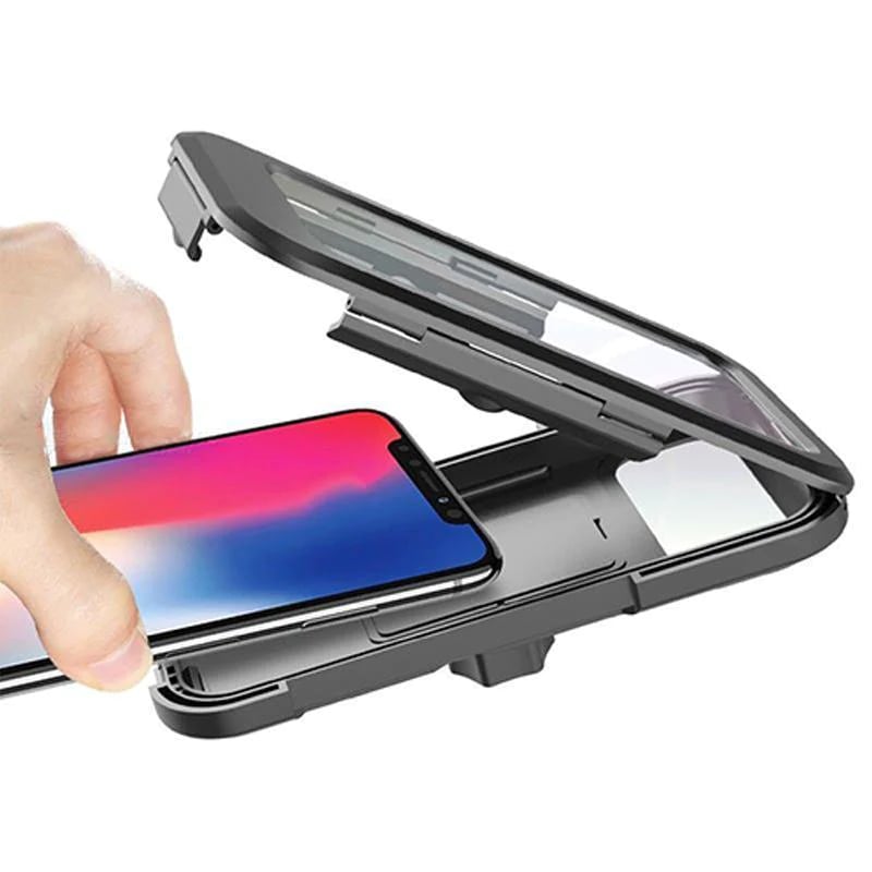 Waterdichte telefoonhouder fietsenstuur met oplaadmogelijkheid powerbank 5000 mAh 15W USB voor smartphone | Sulvida