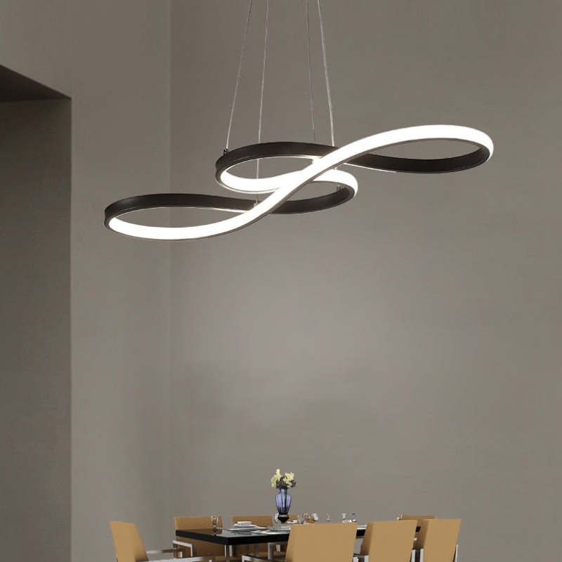 Hanglamp Muzieknoot Zwart Goud LED Dimbaar Eetkamer Woonkamer Verstelbaar Metaal Design Modern Interieur | Sulvida