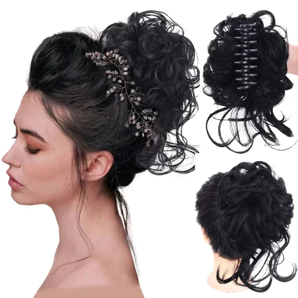 Clip-in Haarknot met Volume en Krullen voor Vol Effect – Instant Haarstuk 18 Kleuren | Sulvida