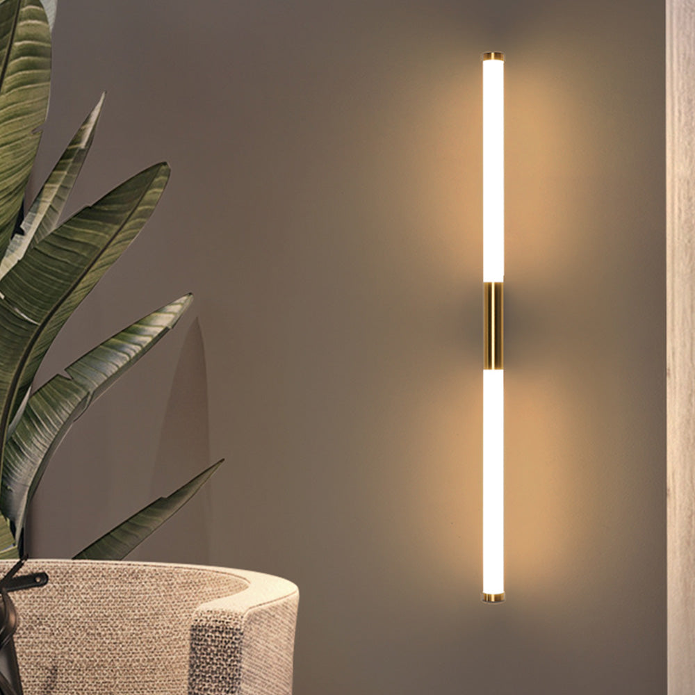 Lineaire Wandlamp met Spiegelfront voor Badkamer & Slaapkamer – Chique Metaal & PC Design LED Verlichting | Sulvida