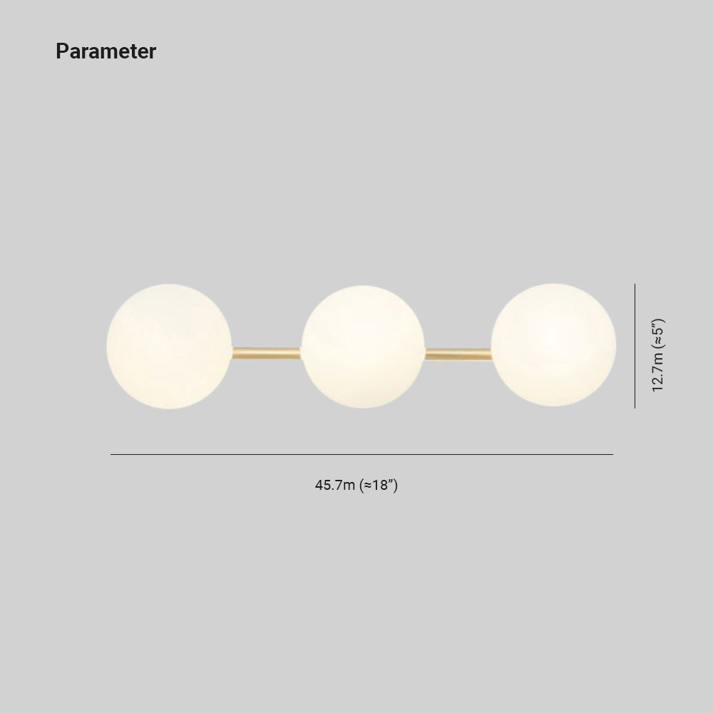Glazen Bol Wandlamp Badkamer Modern Metaal Design Meerdere Kleuren Sfeervol LED Dimbaar Licht Wandverlichting | Sulvida