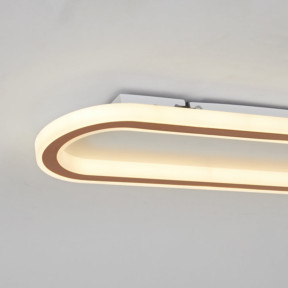 Rechthoekige LED Plafondlamp Inbouw Metaal Acryl Zwart Goud Roségoud Modern Design Woonkamer Slaapkamer | Sulvida