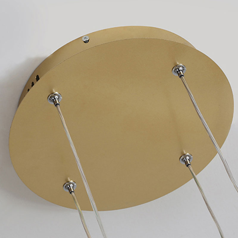 Hanglamp Metalen Ringen Zwart Goud Koffie LED Modern Dimbaar Eettafel Woonkamer Slaapkamer Verstelbaar | Sulvida