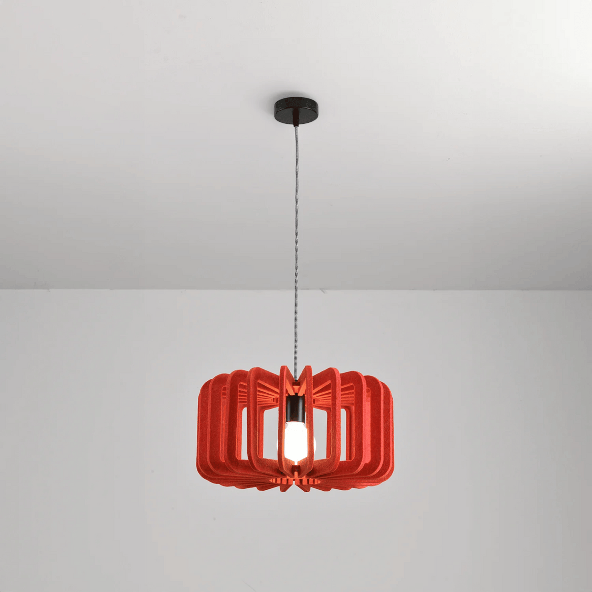 Akoestisch Hanglamp Vilt 40x20cm E26/E27 Modern Design Geluidsabsorberend Horeca Restaurant Café Interieur | Sulvida