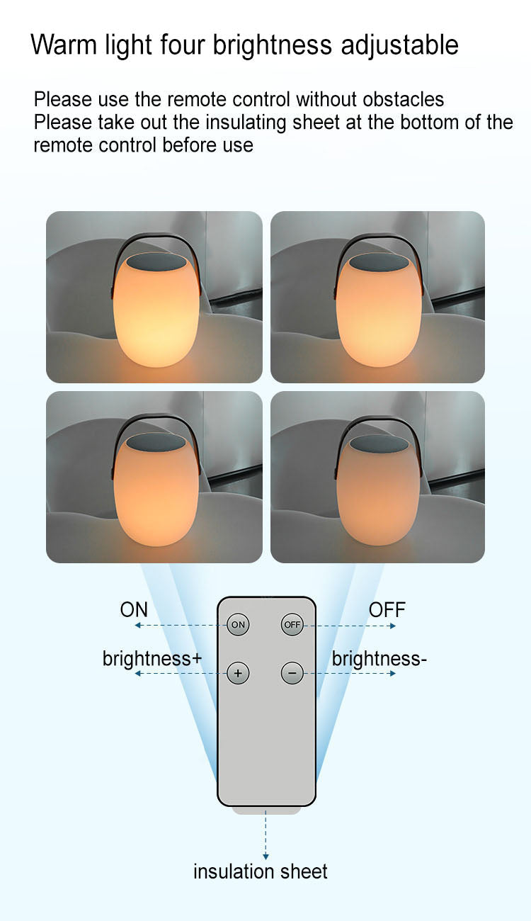 Draagbare Solar LED Tuinlamp Wit Polyethyleen Waterdicht Multifunctioneel Sfeerverlichting Tuin Terras | Sulvida