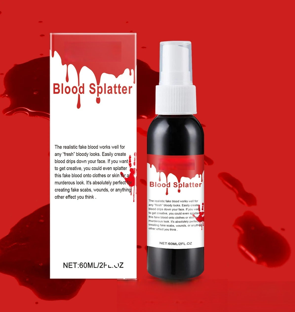 Theatraal Bloedspray 120ml Effectmake-up Halloween Cosplay Horror Schmink Realistische Vloeibare Wond | Sulvida