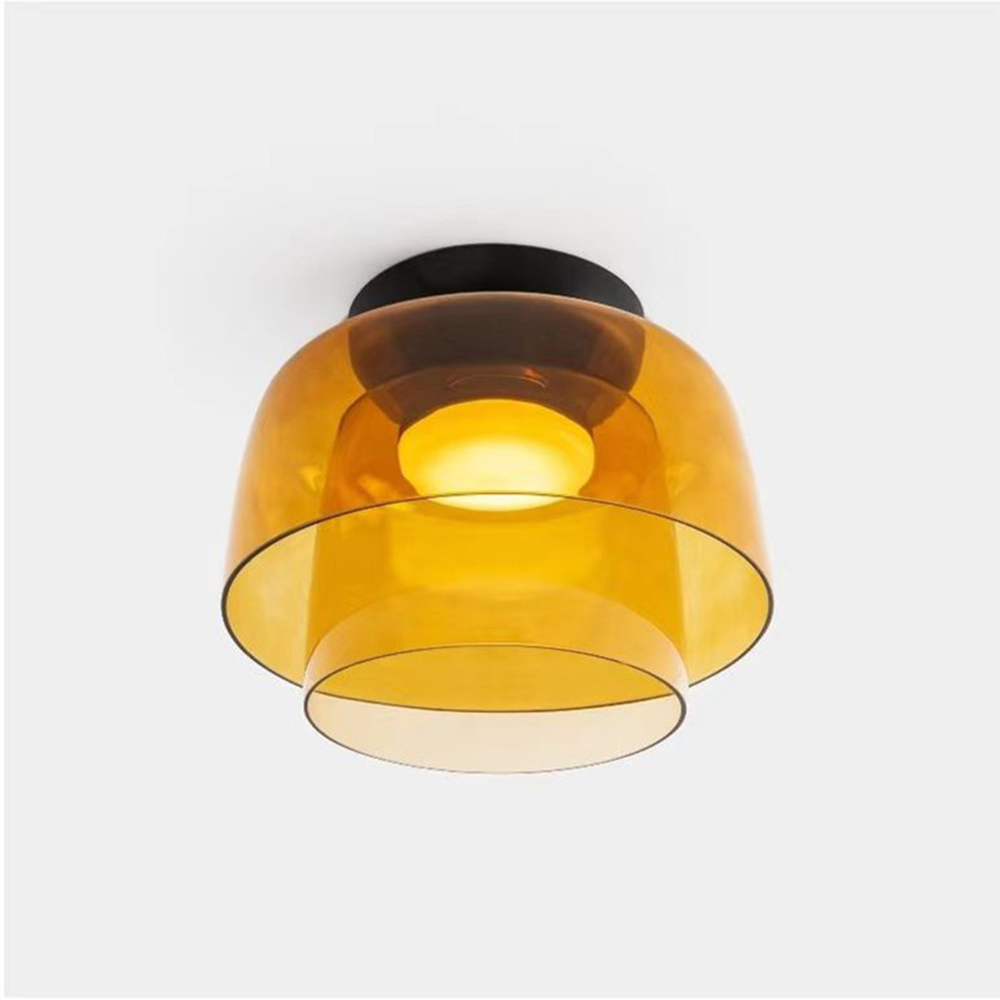 Glazen Plafondlamp Gelaagd Design Meerdere Formaten Warm Wit LED Licht Eetkamer Woonkamer Keuken Slaapkamer | Sulvida