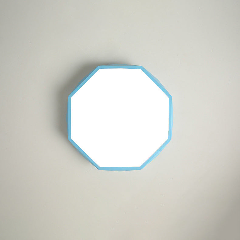 Scandinavische plafondlamp met geïntegreerde LED ijzer acryl abstract design modern interieur 3 maten 5 kleuren | Sulvida