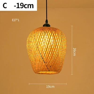 Handgeweven Rotan Hanglamp – Natuurlijke Verlichting voor een Warme Sfeer | Sulvida