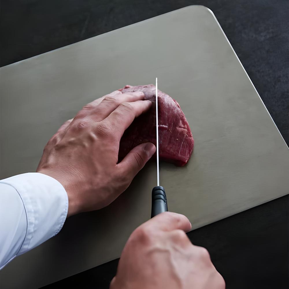 Roestvrijstalen Snijplank Antibacterieel Hygiënisch Keukenblad Duurzaam Gemakkelijk Schoon Professioneel | Sulvida