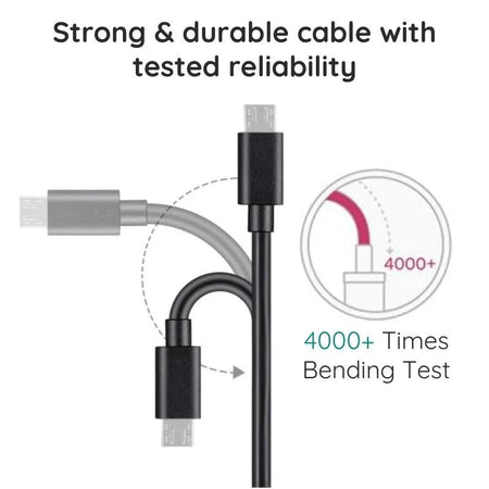 Premium Micro USB-kabel 3 meter - Versterkt nylon laadsnoer voor Android-apparaten snelladen data-overdracht | Sulvida