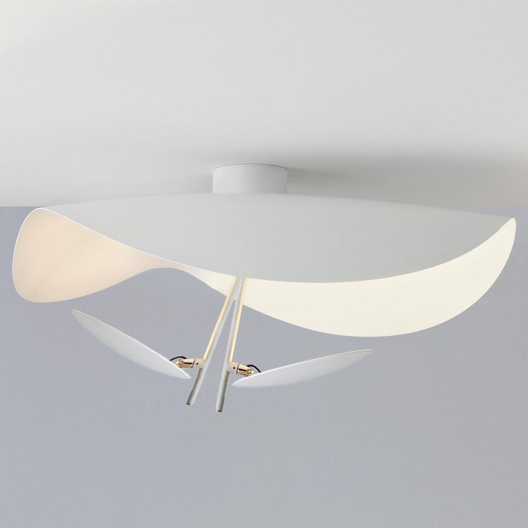 Hanglamp Metaal met Goudfolie 3 Kleuropties Warm Licht Verstelbaar Snoer Dimbaar Eetkamer Woonkamer Design | Sulvida