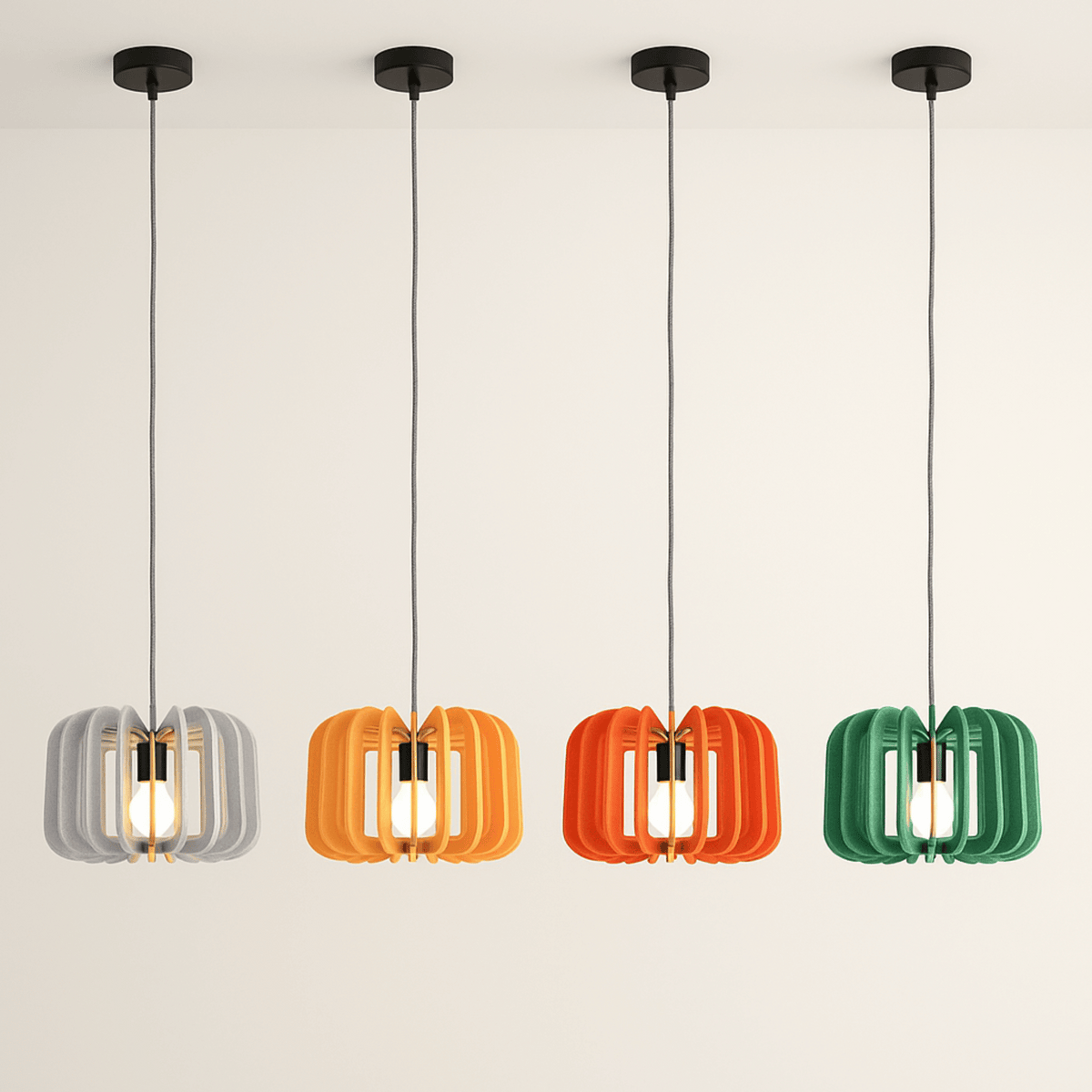 Akoestisch Hanglamp Vilt 40x20cm E26/E27 Modern Design Geluidsabsorberend Horeca Restaurant Café Interieur | Sulvida
