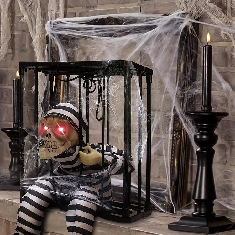 Halloween Spookkooi met Bewegingssensor Geluid en Licht – Griezelige Feestdecoratie voor Binnen en Buiten | Sulvida
