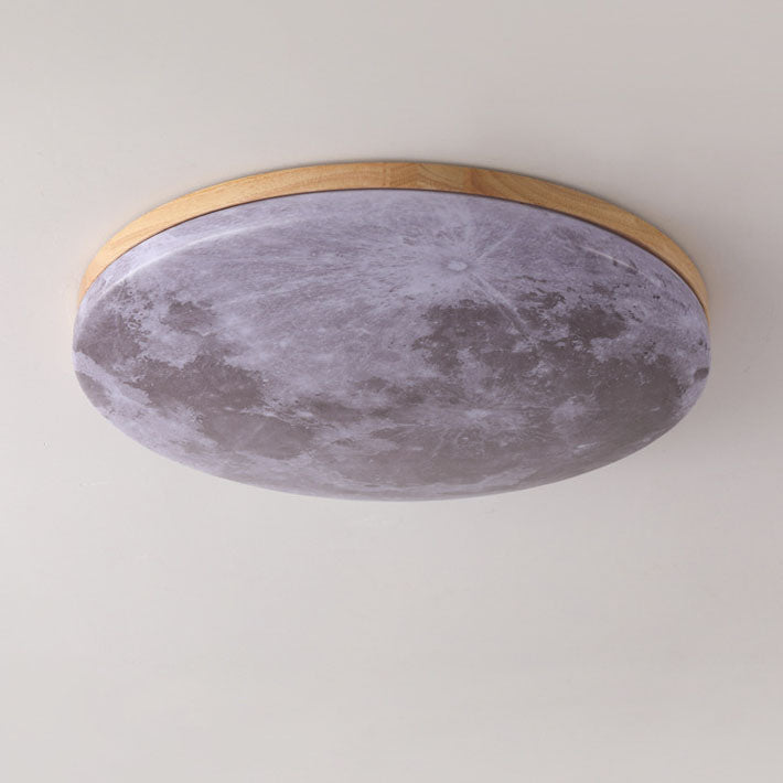 Plafondlamp Rond Hout LED Acryl Lichtbron Woonkamer Slaapkamer Sfeervol Minimalistisch Design Modern Interieur | Sulvida