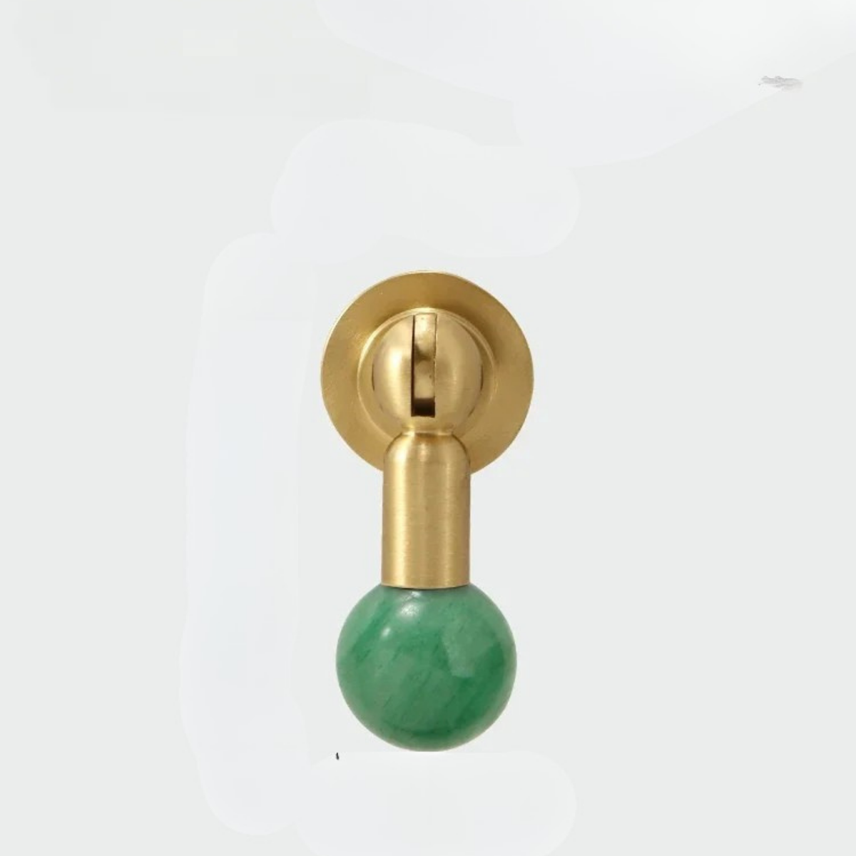 Kristallen Kastknop Amber – Messing en Glas Meubelgreep voor Kasten en Lades – Stijlvolle Decoratieve Kasthardware | Sulvida