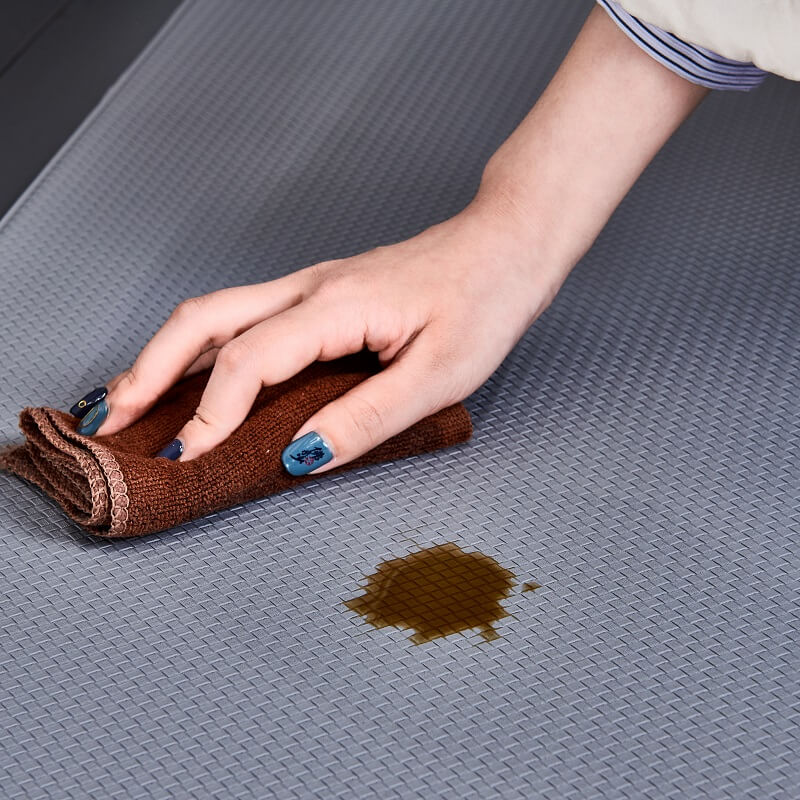 Anti-vermoeidheidsmat Keuken Waterdicht PVC 1cm Dik Antislip Stamat Wasbaar Ruitmotief Comfortabel Staan | Sulvida