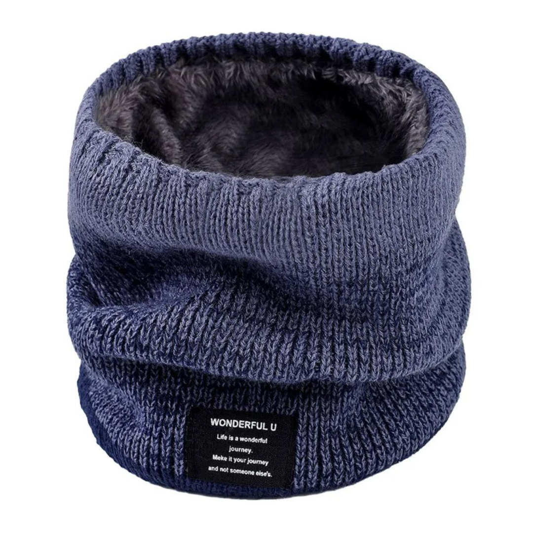 Gebreide Sjaal met Zachte Fleece Voering – Warme Colsjaal voor Herfst & Winter – Extra Hals Bescherming | Sulvida