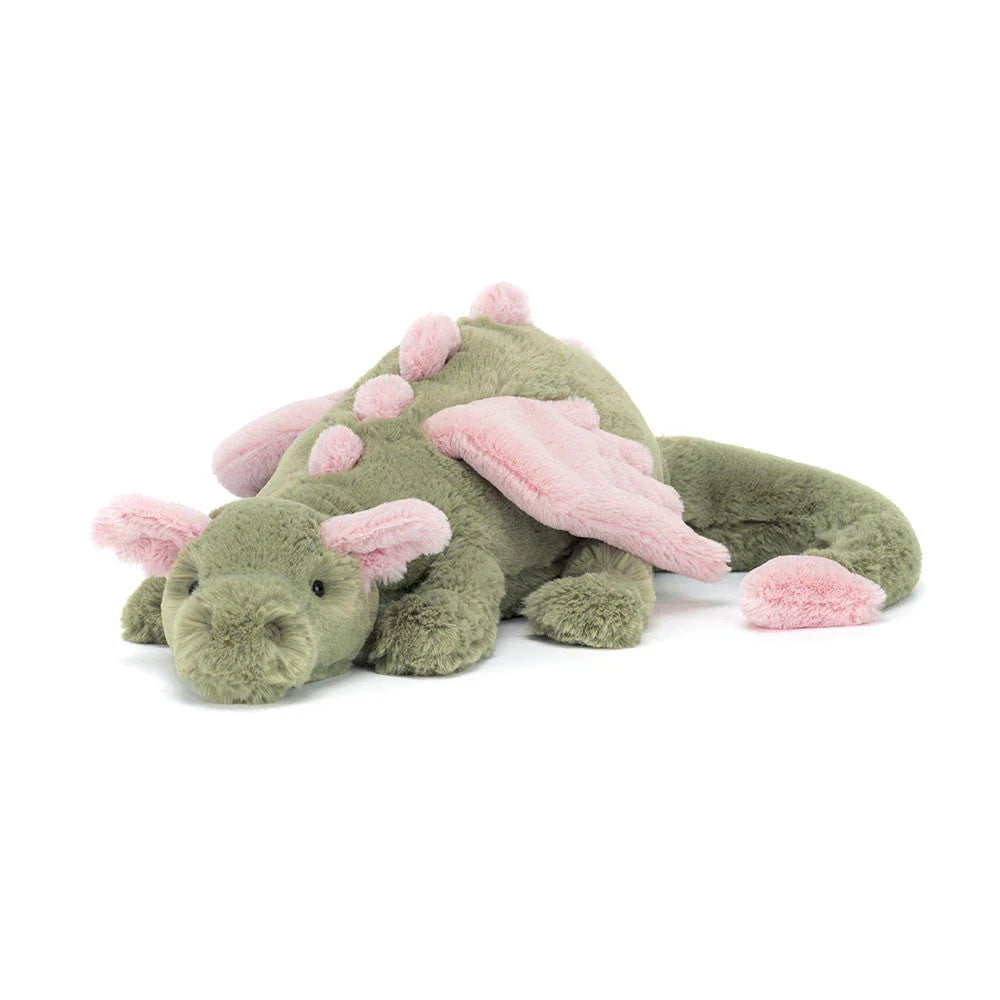 Pluche Drakenknuffel met Vleugeltjes voor Kinderen | Zacht Decoratief Knuffelbeest Kinderkamer Dragon | Sulvida