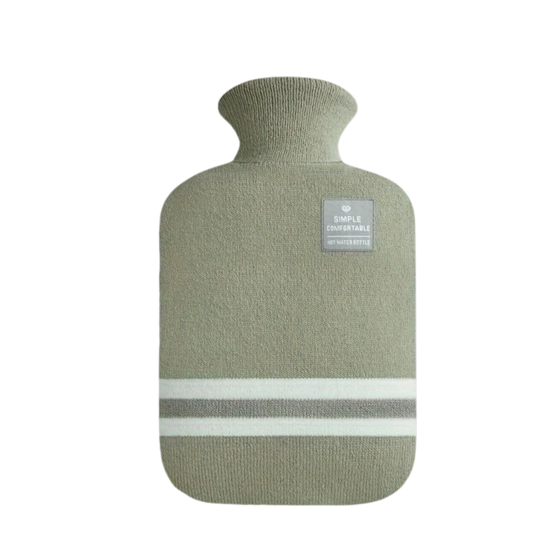Kruik met Gebreide Hoes 1 Liter – Warmhoudend Comfort voor Buik en Voeten Langdurige Warmte Ontspanning | Sulvida