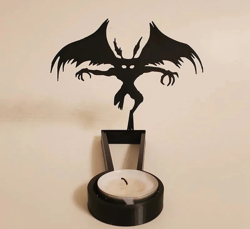 Kandelaar Metaal Zwart Sculptuur Halloween Decoratie Tafelkandelaar Sfeerlicht Woonkamer Sfeerverlichting | Sulvida