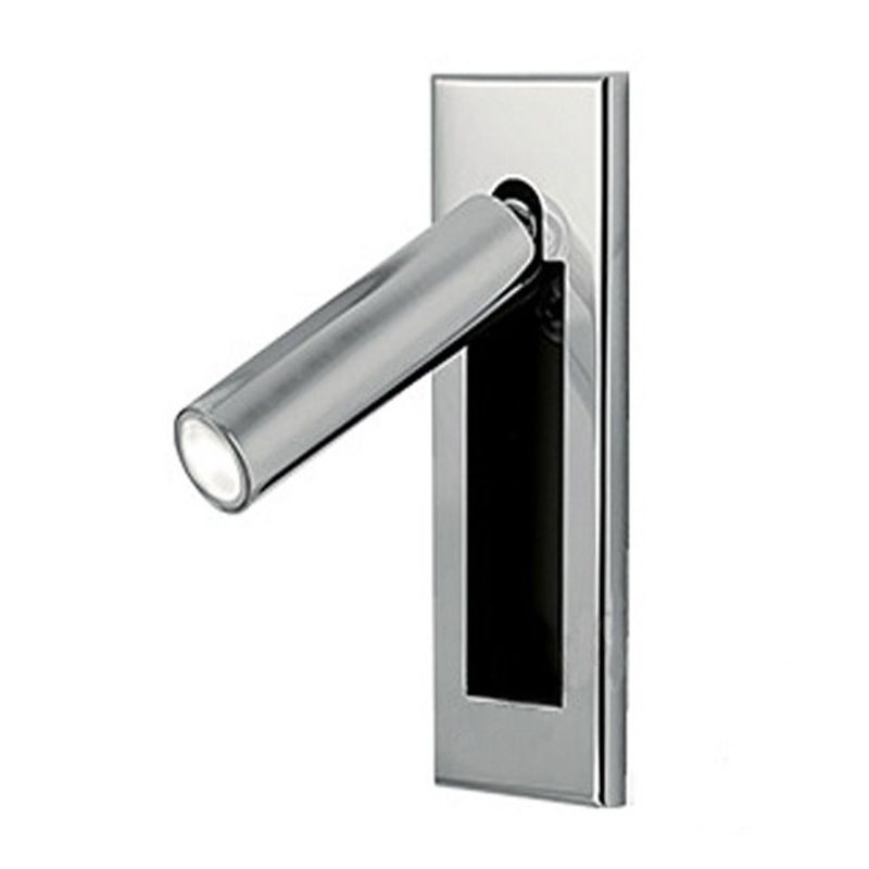 Draaibare wandspot cilinder vierkant LED instelbaar slaapkamer bedlamp dimbaar metaal modern leeslamp design | Sulvida